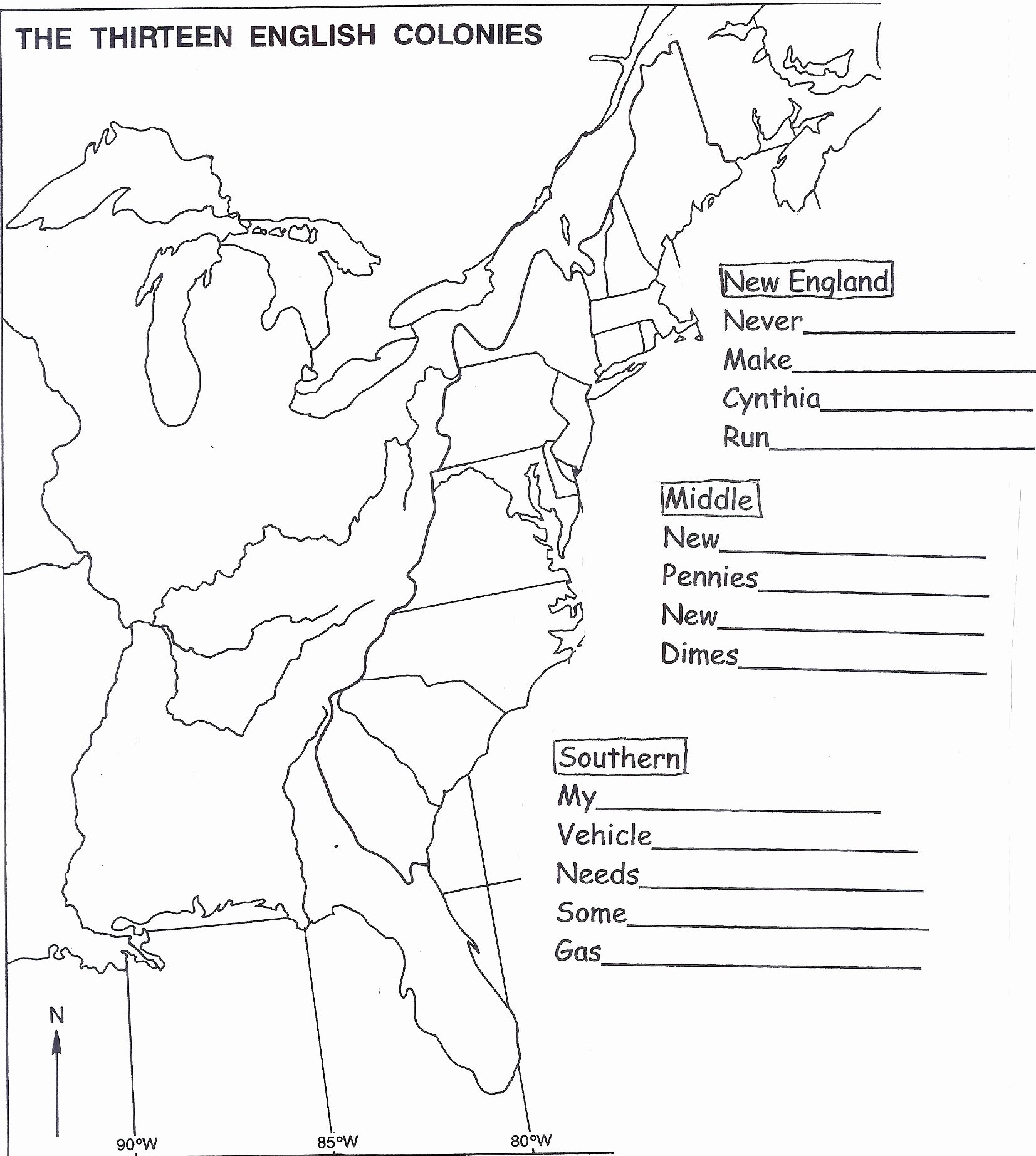 13 Colonies Map Worksheet Beautiful Period 3 – U S History Honors Lesson Plan 1 9 2015