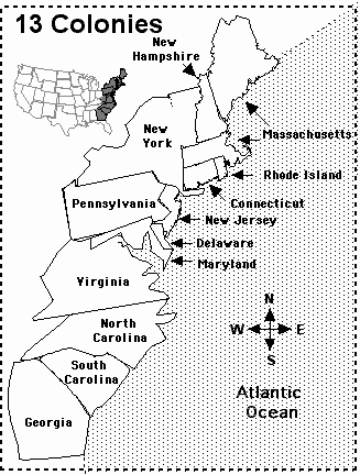 13 Colonies Map Worksheet Best Of 13 Colonies Map Quiz Printout From Enchanted Learning