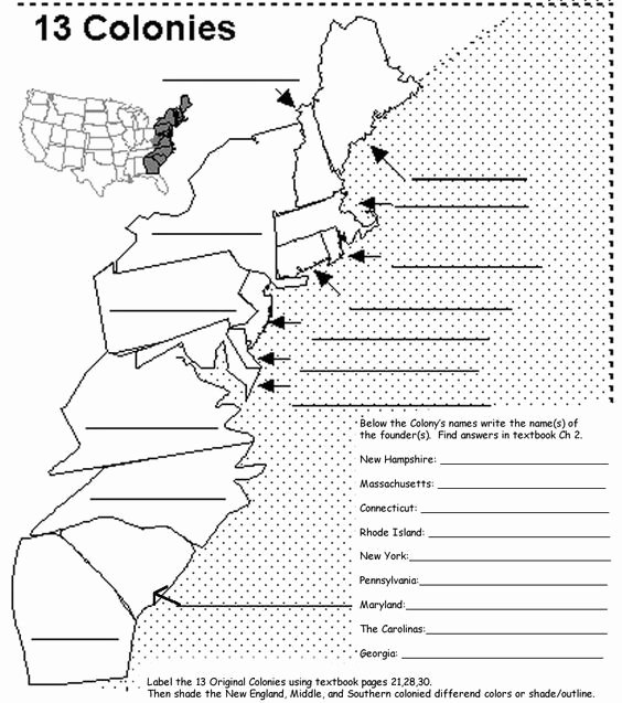 13 Colonies Map Worksheet Best Of 25 Best Ideas About 13 Colonies On Pinterest