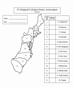 13 Colonies Map Worksheet Fresh 8 Best Images About 4th Grade Colonies On Pinterest