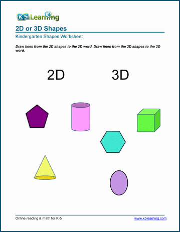 2 Dimensional Shapes Worksheet Elegant 2 D Vs 3 D Shape Worksheets