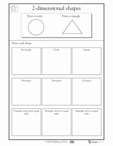 2 Dimensional Shapes Worksheet Luxury Drawings Worksheets Reviewed by Teachers