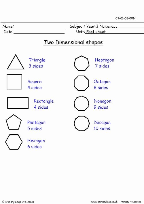 2 Dimensional Shapes Worksheet Luxury Two Dimensional Shapes 2 D