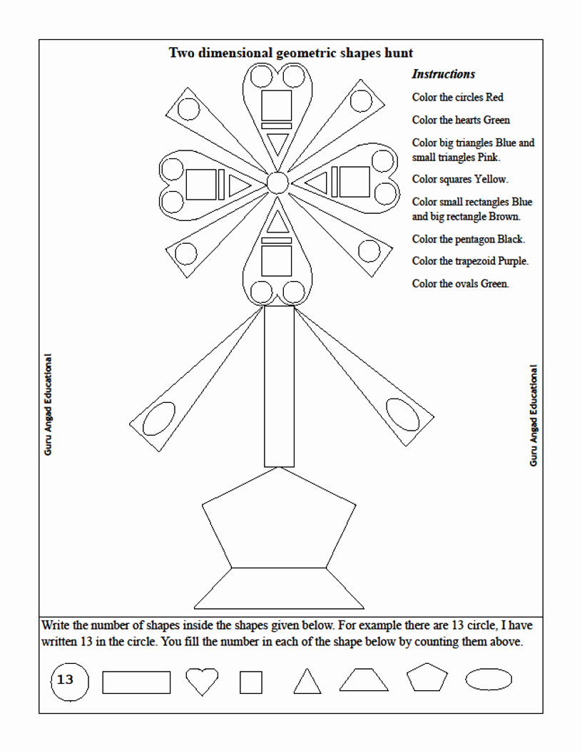 2 Dimensional Shapes Worksheet New 2nd Grade Math Geometric Shapes Worksheets — Steemit