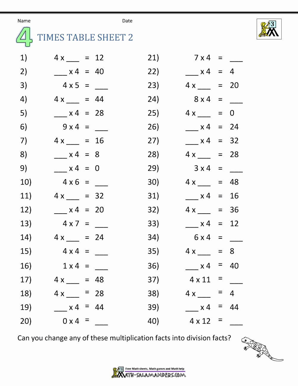 2 Times Table Worksheet Best Of Multiplication Table Worksheets Grade 3