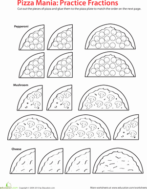 2nd Grade Fractions Worksheet Lovely Fraction Math Pizza Time Worksheet