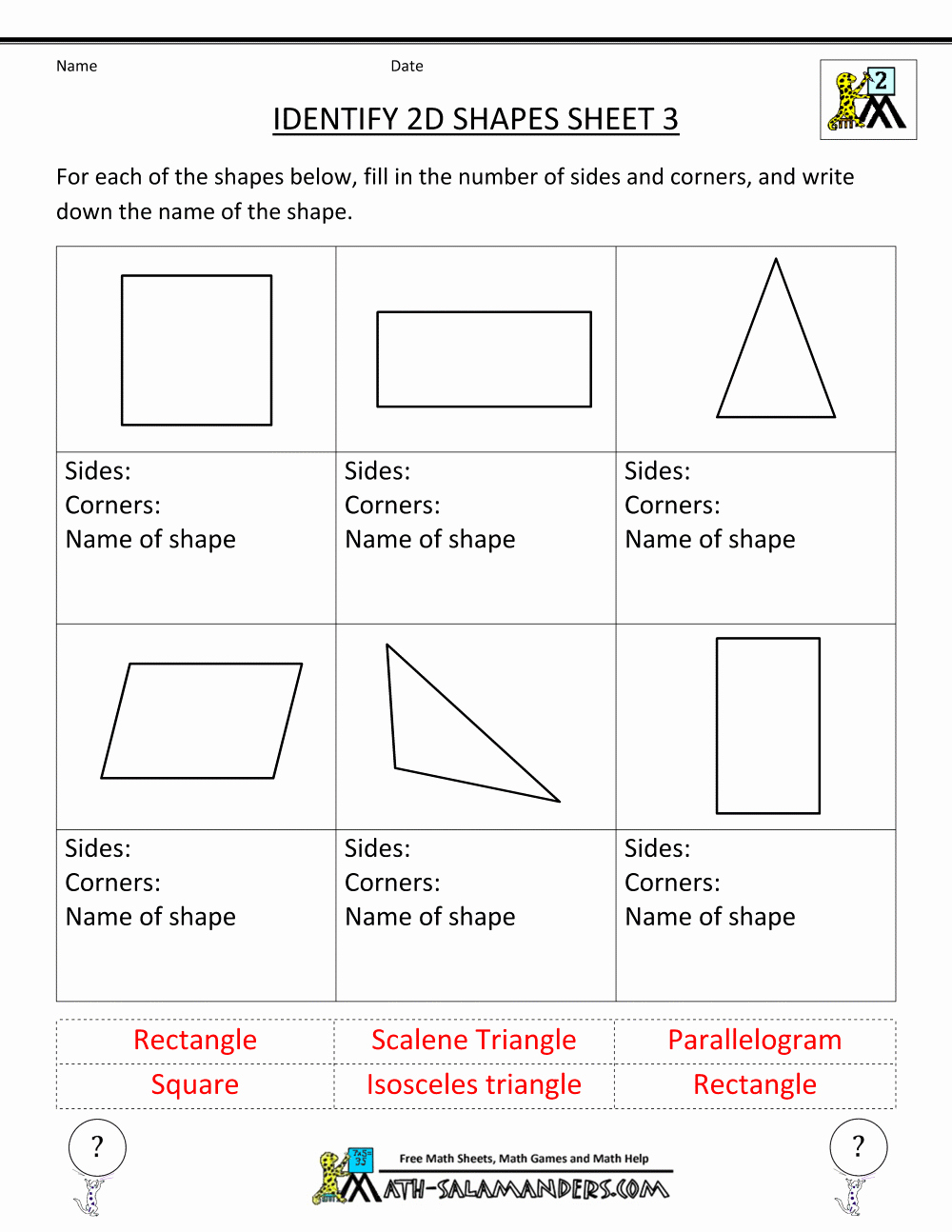 2nd Grade Geometry Worksheet Elegant Second Grade Geometry