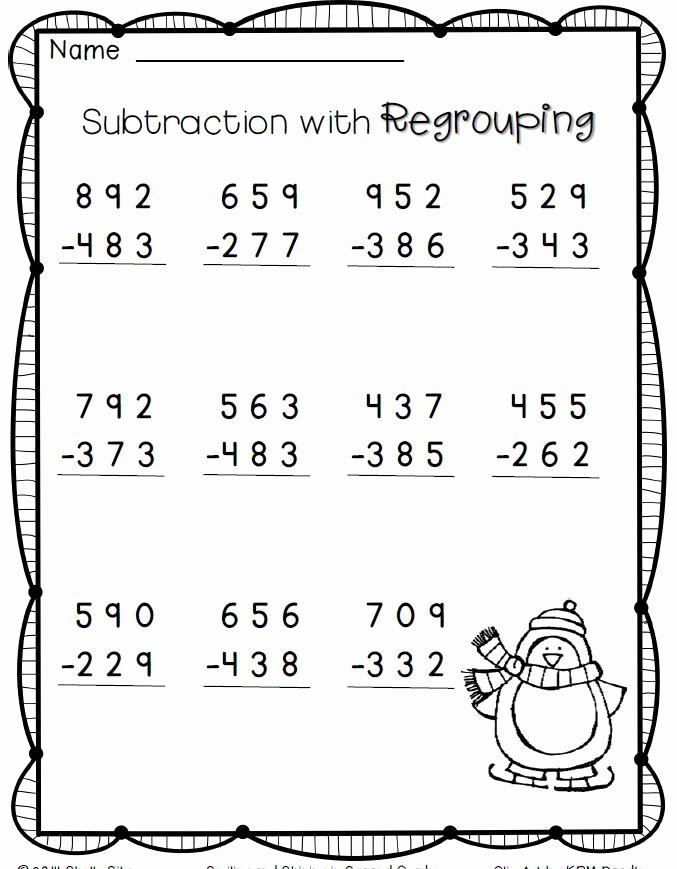 2nd Grade Geometry Worksheet Luxury 3 Digit Subtraction Free 2nd Grade Math