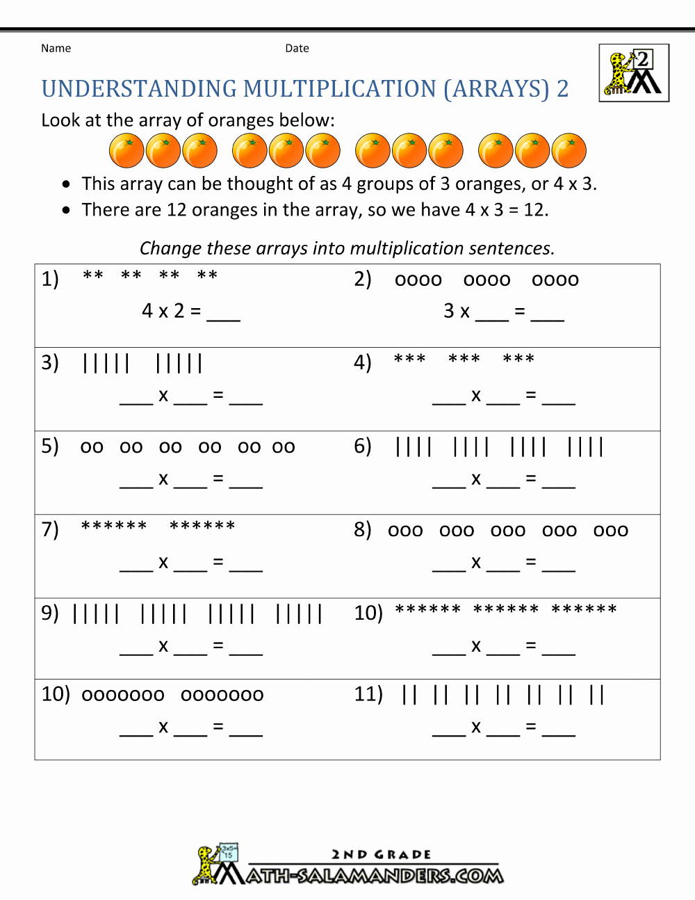 2nd Grade Math Worksheet Pdf Awesome Beginning Multiplication Worksheets