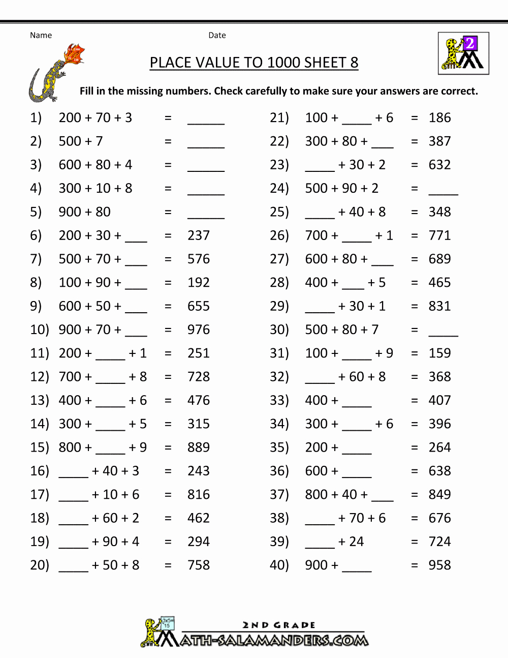 2nd Grade Math Worksheet Pdf Inspirational 2nd Grade Math Worksheets Pdf Math Worksheet for Kids