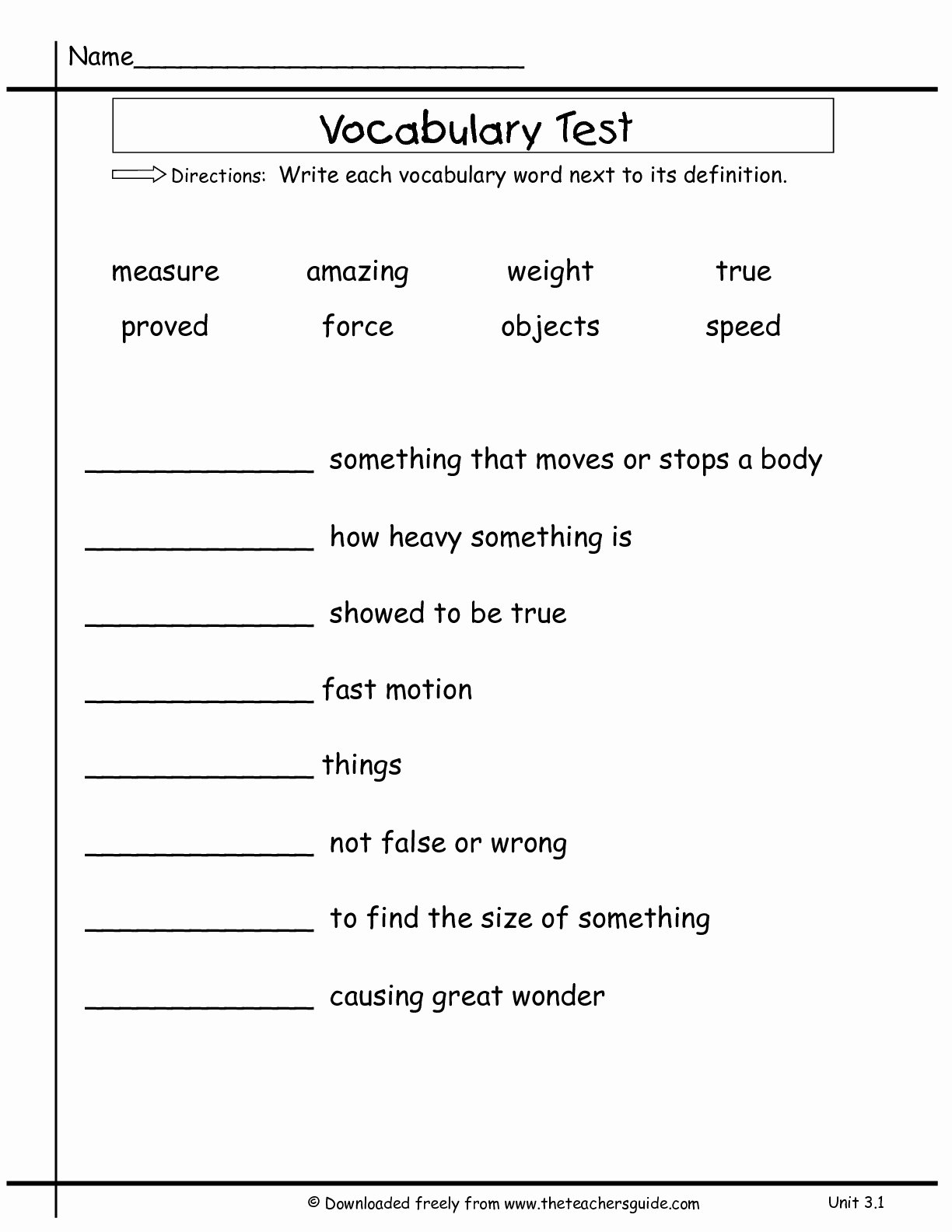 2nd Grade Vocabulary Worksheet Best Of Wonders Second Grade Unit Three Week E Printouts