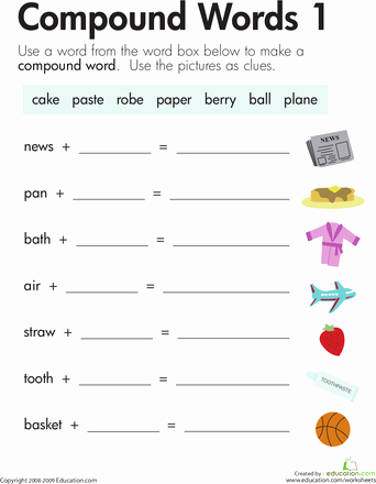 2nd Grade Vocabulary Worksheet Inspirational Word Addition Pound Words 1 Second Grade Help