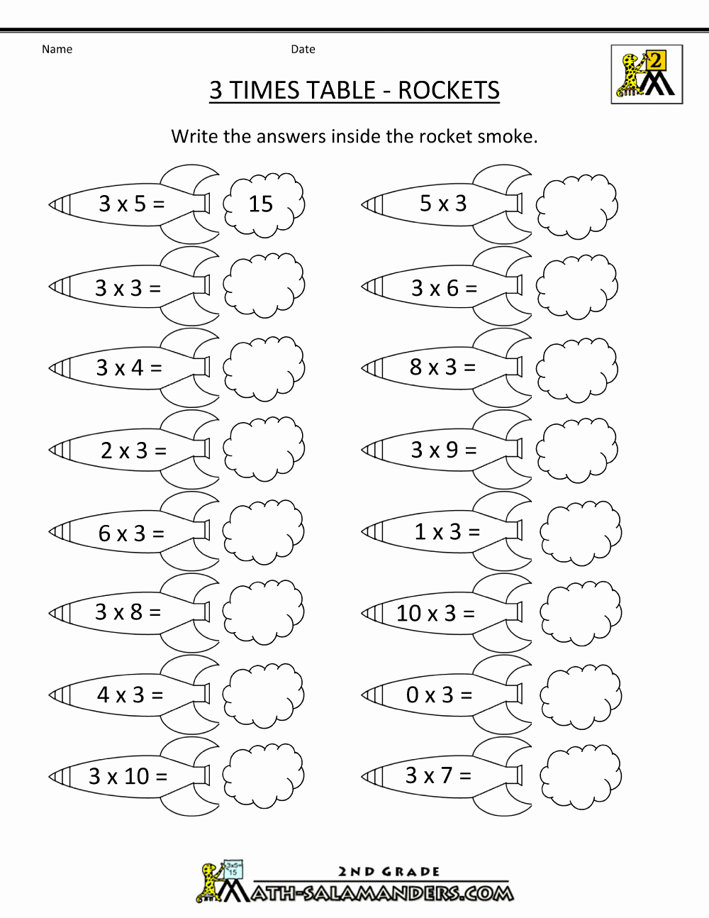 3 Times Table Worksheet Fresh 3 Times Table