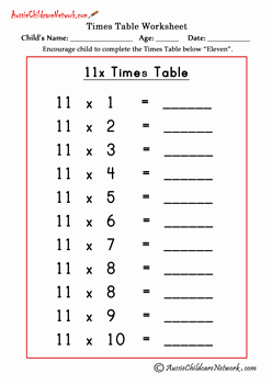3 Times Table Worksheet Luxury Multiplication Times Tables Worksheets Aussie Childcare