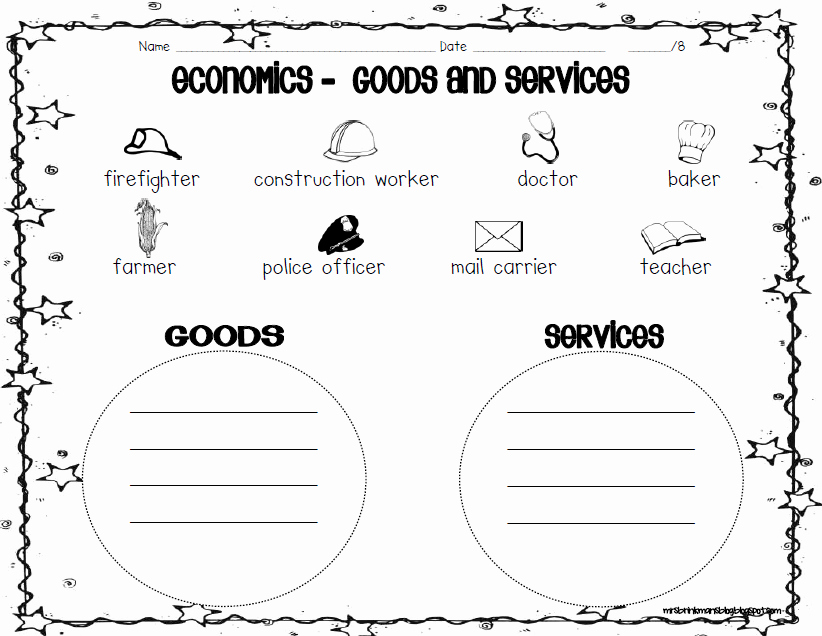 3rd Grade social Studies Worksheet Elegant Goods and Services Google Search Content
