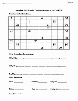 4 Nbt 1 Worksheet Elegant 1st Grade Mon Core Math Worksheet Counting to 120 1 Nbt