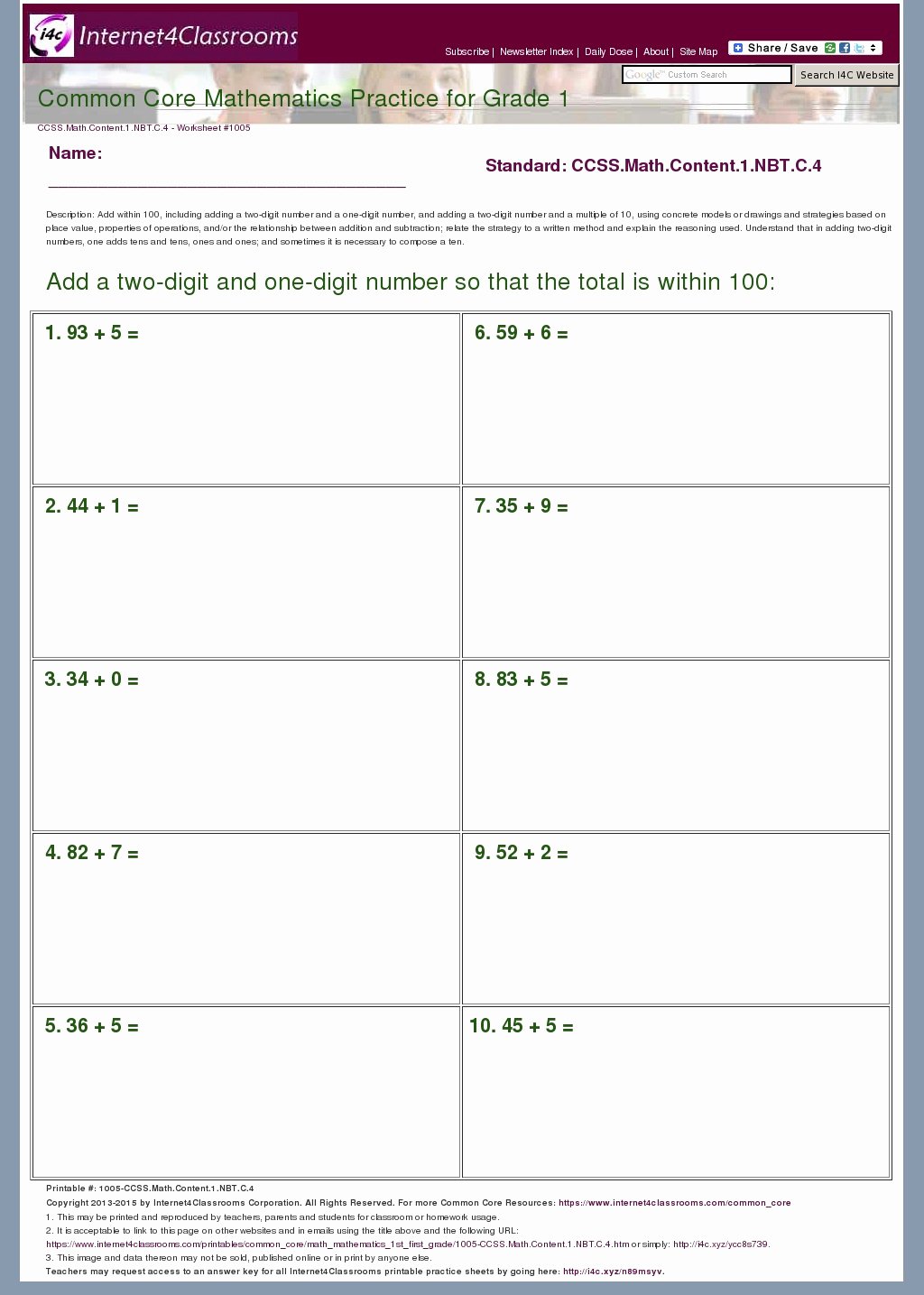4 Nbt 1 Worksheet Fresh Description Download Worksheet 1005 Ccss Math Content
