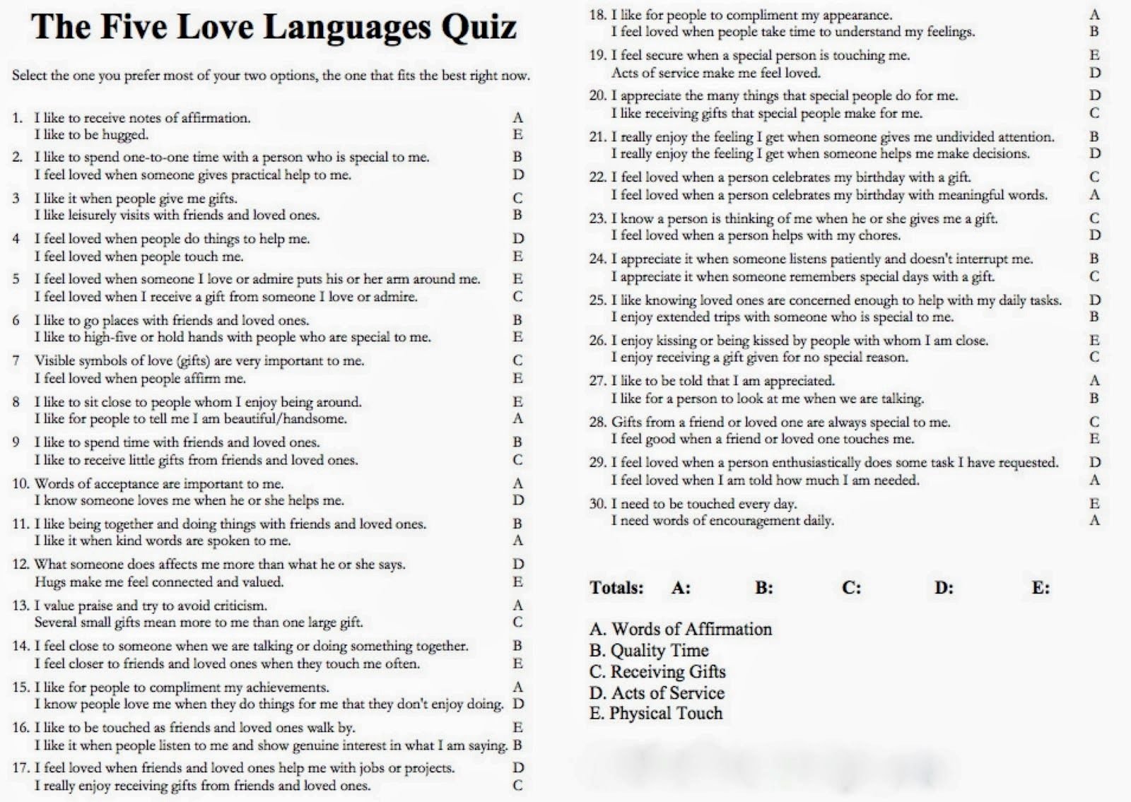5 Love Languages Worksheet Awesome Pin On Me
