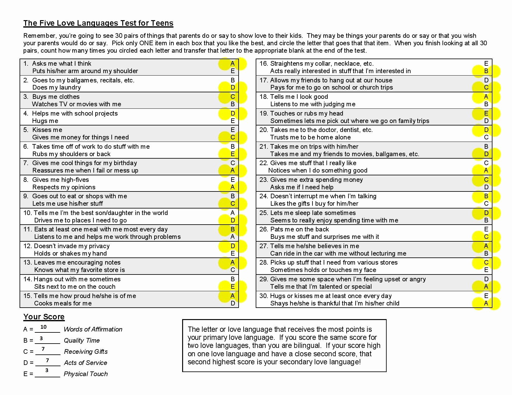 5 Love Languages Worksheet New Trizh