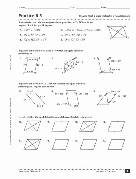 6.3 Biodiversity Worksheet Answers Awesome Practice 6 3 Proving that A Quadrilateral is A