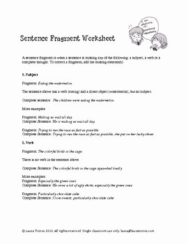 6.3 Biodiversity Worksheet Answers Best Of Sentence Fragments Worksheets Quizzes and Answer Keys