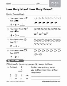 6.3 Biodiversity Worksheet Answers New How Many More How Many Fewer Practice 6 3 Worksheet for