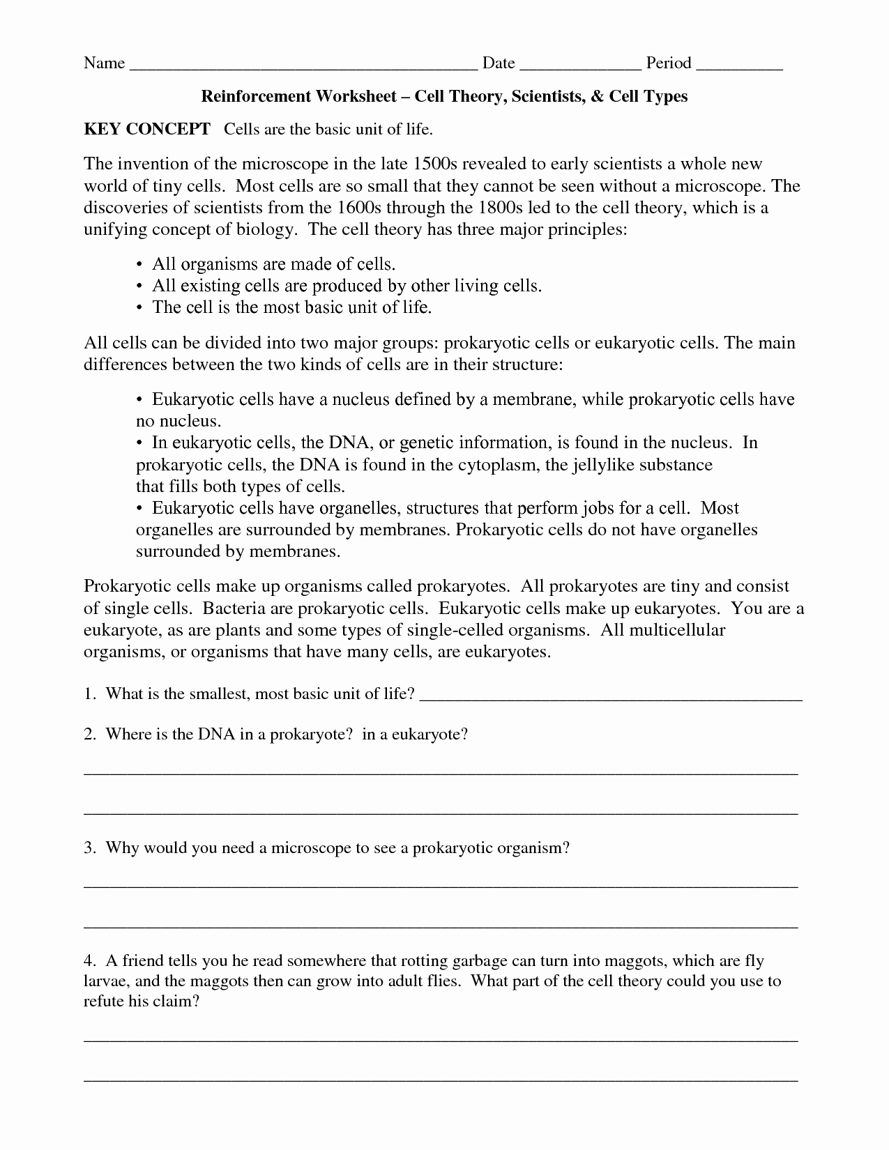 7.3 Cell Transport Worksheet Answers Inspirational 15 Best Of Cell theory Worksheet Answers