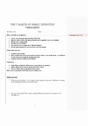 7 Habits Worksheet Pdf Unique English Worksheets the 7 Habits Of Highly Effective Teens