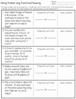 7th Grade Proportions Worksheet Awesome Proportions Word Problem Worksheet Freebie by Math On