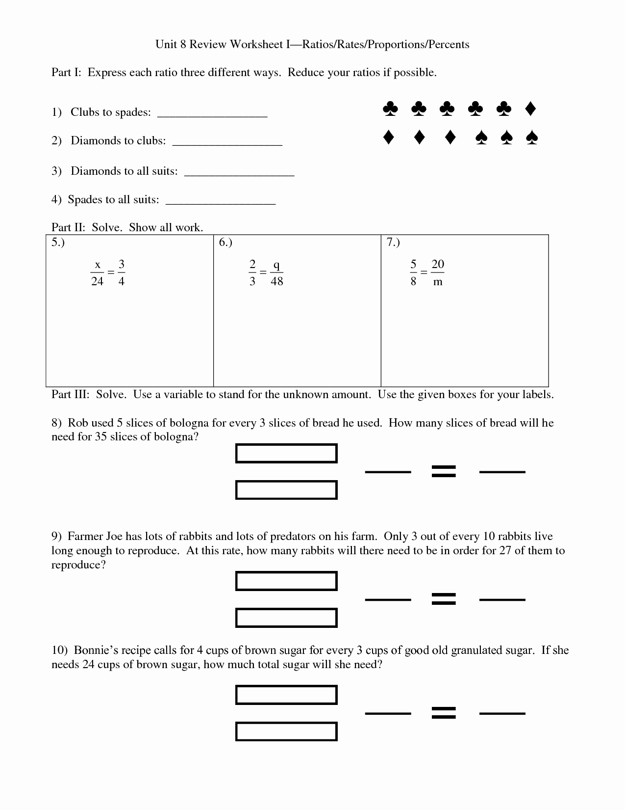7th Grade Proportions Worksheet