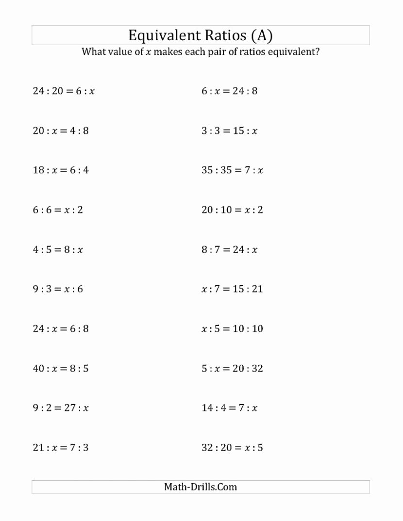 7th Grade Proportions Worksheet Best Of 7th Grade Math Proportions Worksheets the Best Worksheets