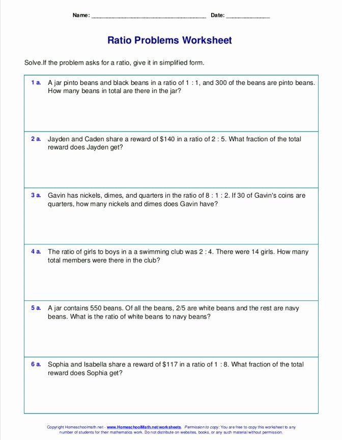 7th Grade Proportions Worksheet New Proportions Word Problems Worksheet