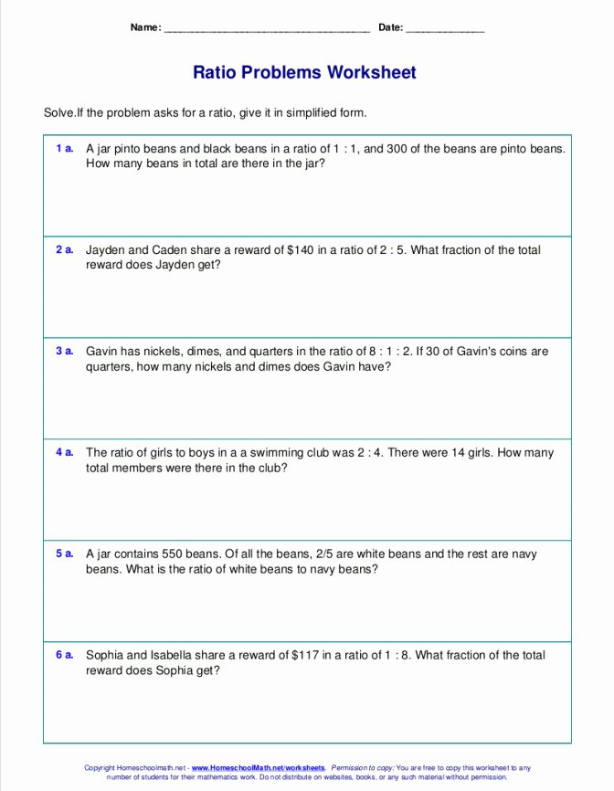 50 7th Grade Proportions Worksheet