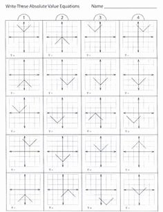 Absolute Value Equations Worksheet Beautiful Absolute Value Equation and Worksheets On Pinterest