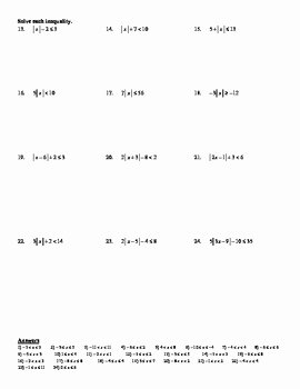 Absolute Value Worksheet Pdf New Holt Algebra 3 7a solving Absolute Value Inequalities and
