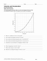 Acceleration Practice Problems Worksheet Awesome Activity Velocity and Acceleration Teachervision