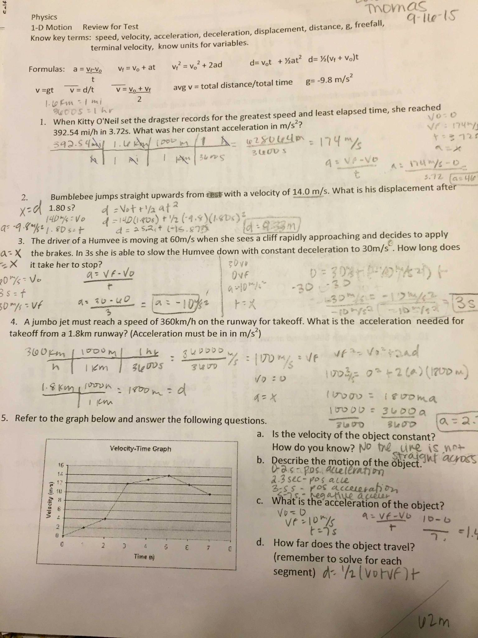 Acceleration Practice Problems Worksheet Elegant Displacement Velocity and Acceleration Worksheet Answers