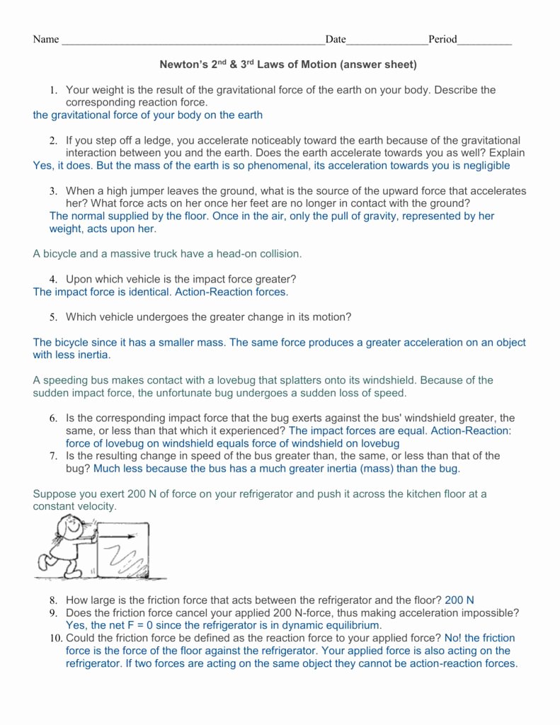50 Acceleration Worksheet With Answers
