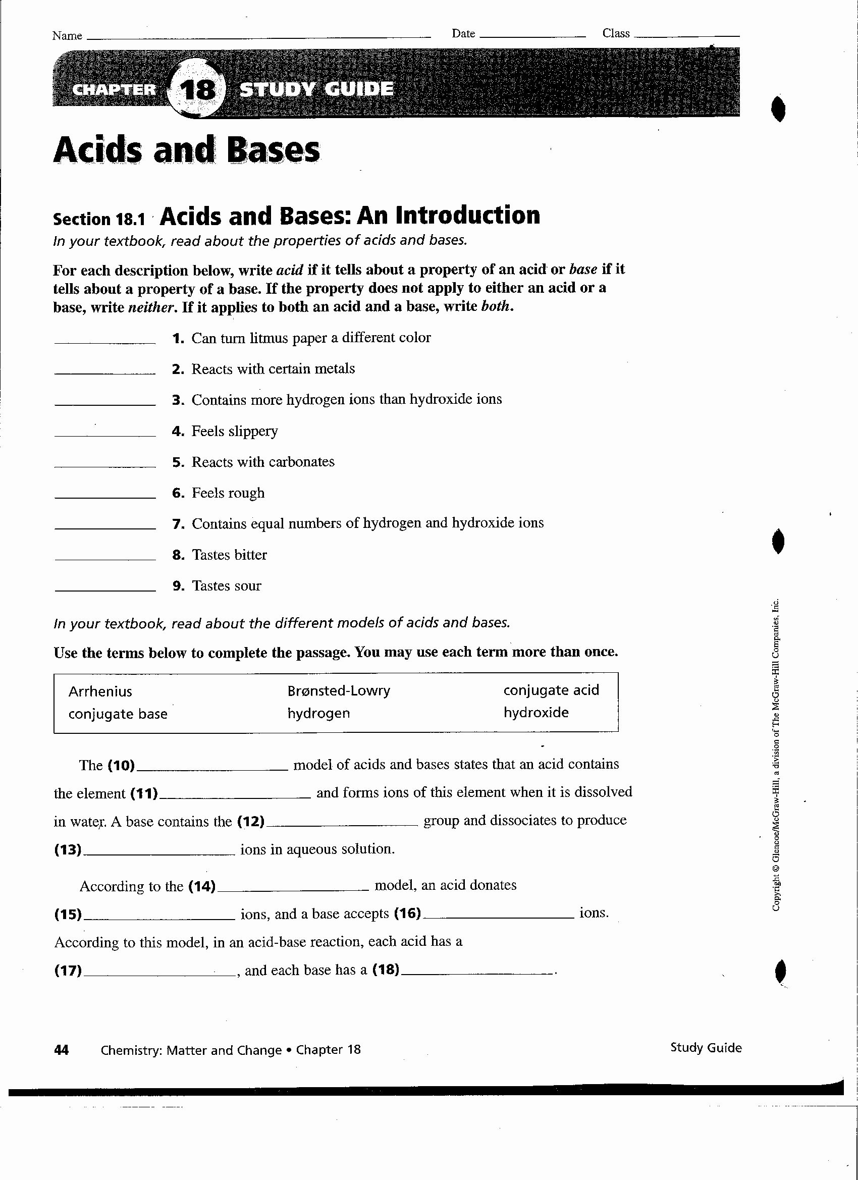 Acid and Base Worksheet Answers Best Of Gifted Chem – Spring