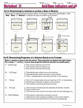 Acid and Base Worksheet New Acids Bases Salts &amp; Electrolytes topic Bundle 4