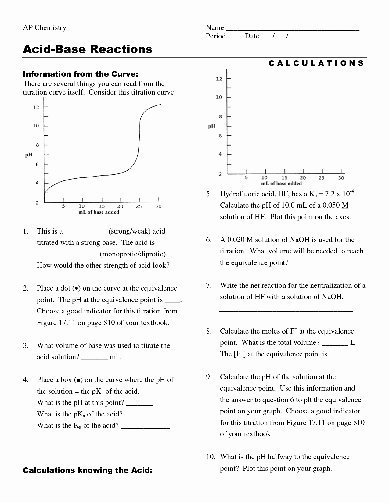 Acid and Bases Worksheet Answers Beautiful 12 Best Of Acid Rain and Ph Worksheet Answers