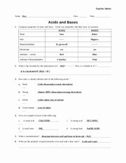 Acid and Bases Worksheet Answers Inspirational Worksheet Ph Concept &amp; Reg B Basic or N Neutral 6