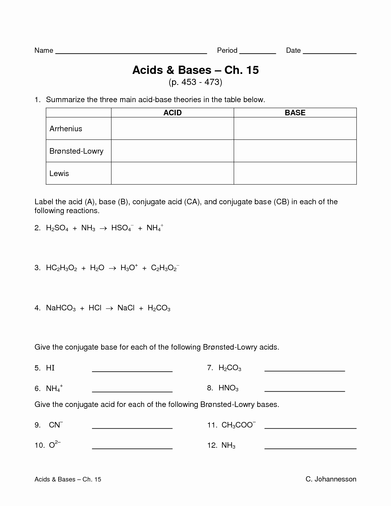 Acid Base Reactions Worksheet Inspirational Worksheet Acids and Bases Worksheets Worksheet Fun