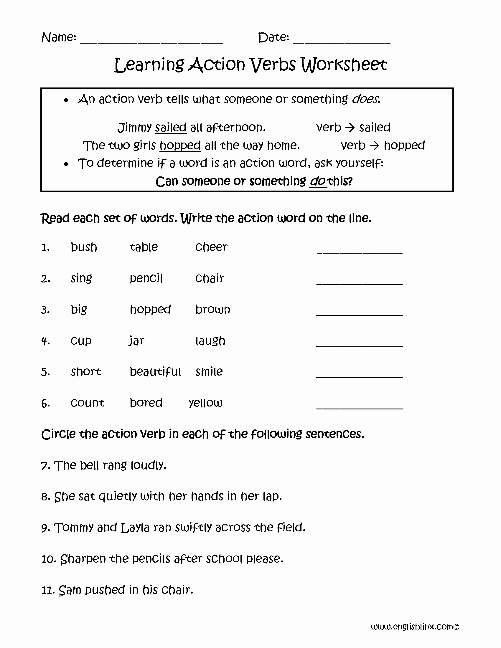 10 Best Images Of Subject Linking Verbs Worksheet Action And Linking 