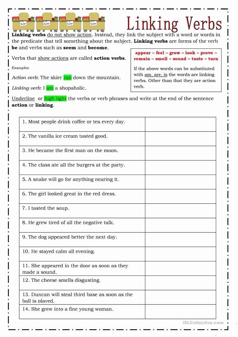 action-verb-and-linking-verb-worksheet