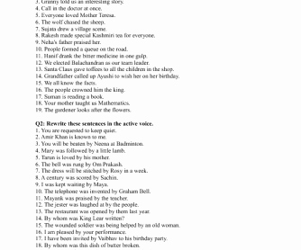 Active Passive Voice Worksheet Best Of Active and Passive Voice