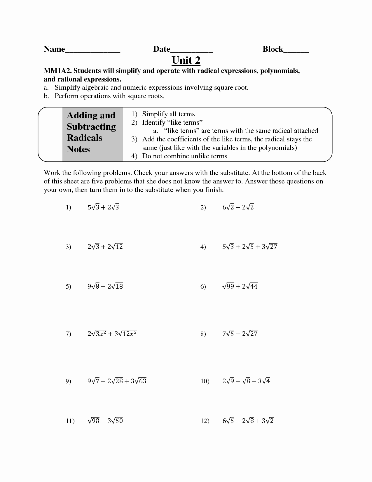 Adding and Subtracting Polynomials Worksheet Beautiful 14 Best Of Polynomial Worksheets Printable Adding
