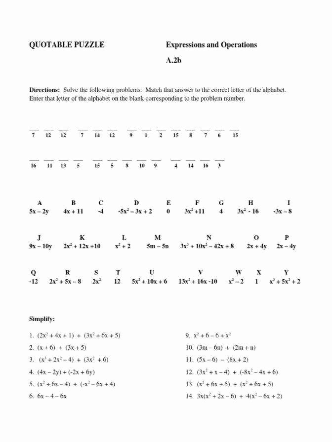Adding and Subtracting Polynomials Worksheet Beautiful Adding and Subtracting Polynomials Worksheet Answers