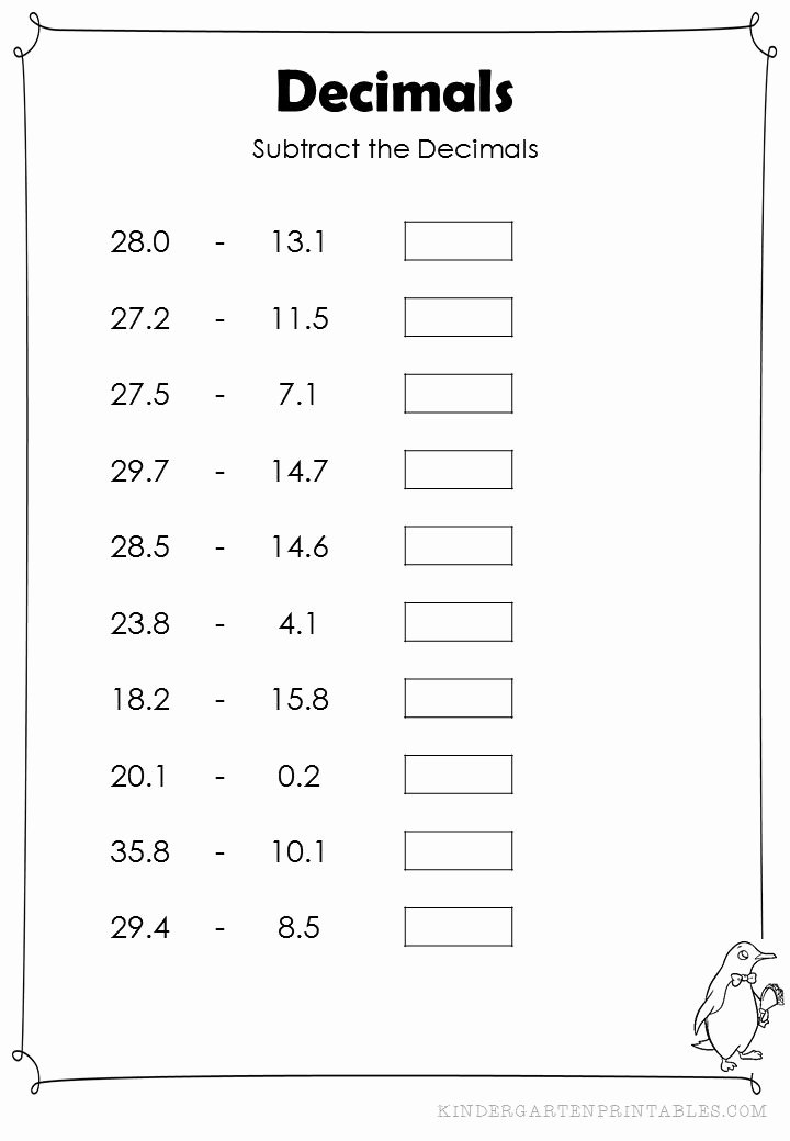 50 Adding Decimals Worksheet Pdf