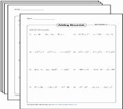 Adding Subtracting Polynomials Worksheet Unique Adding Polynomials Worksheets
